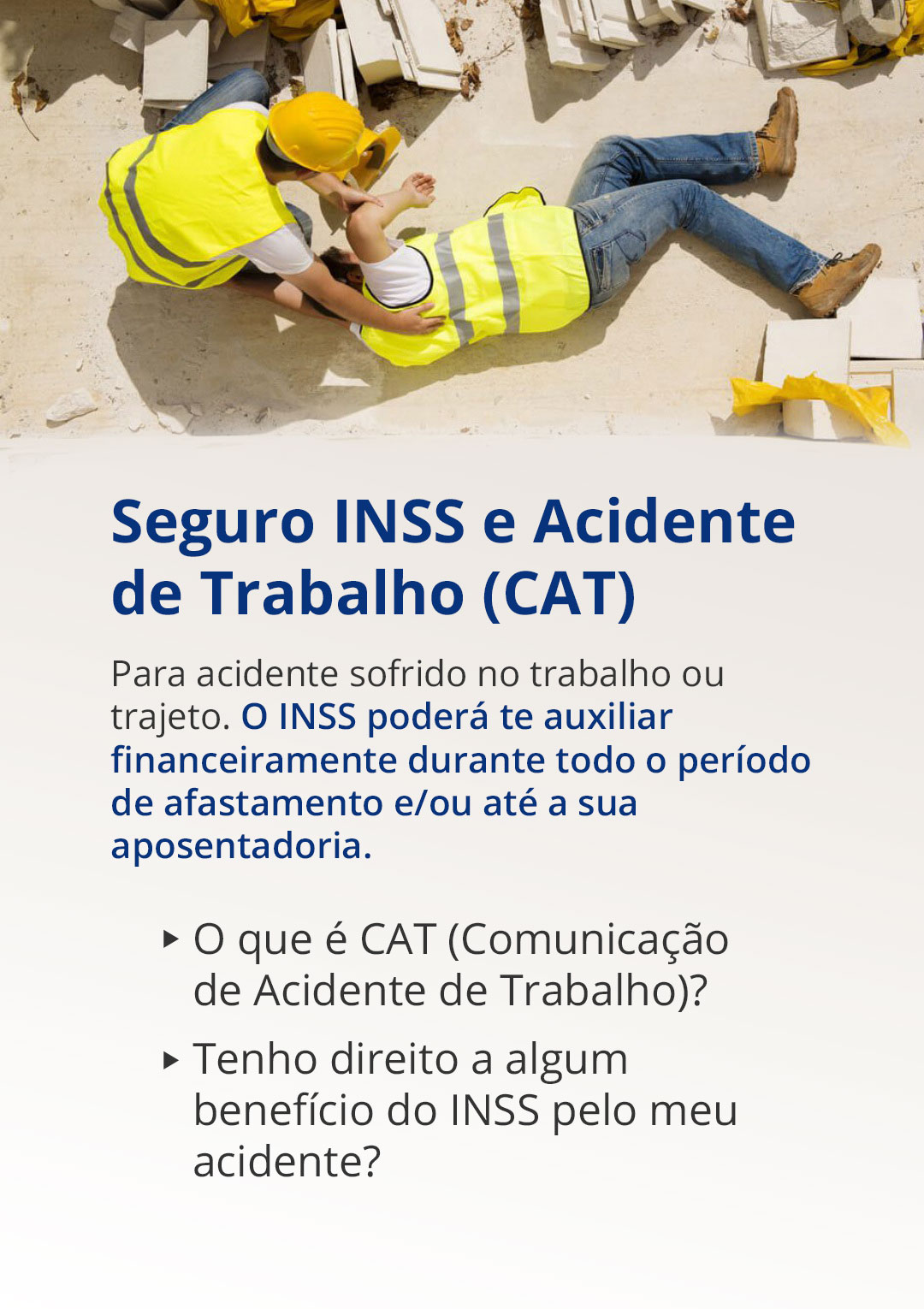 INSS e Acidente de Trabalho (CAT)